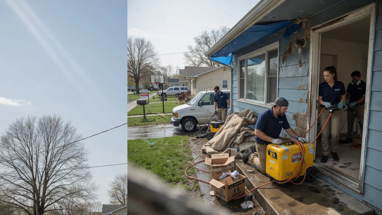 Basement Flood Cleanup in Charlestown, IN near me